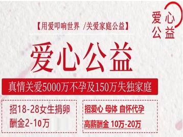 昌图捐卵助孕生子 爱心志愿者招募